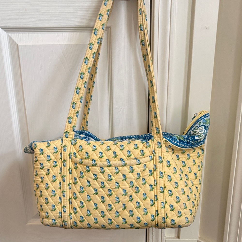 Vera Bradley Yellow and Blue Floral Bag
